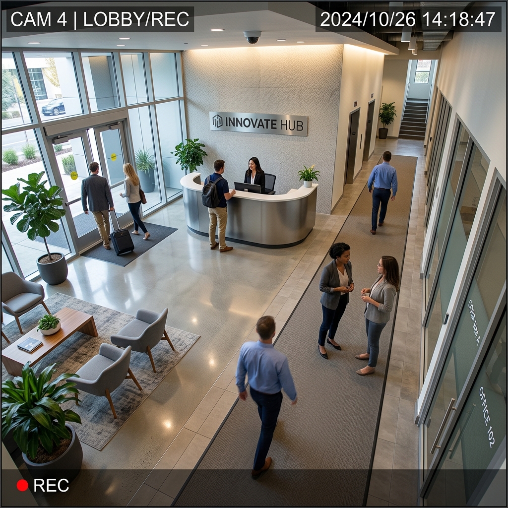 Office Lobby CCTV Feed